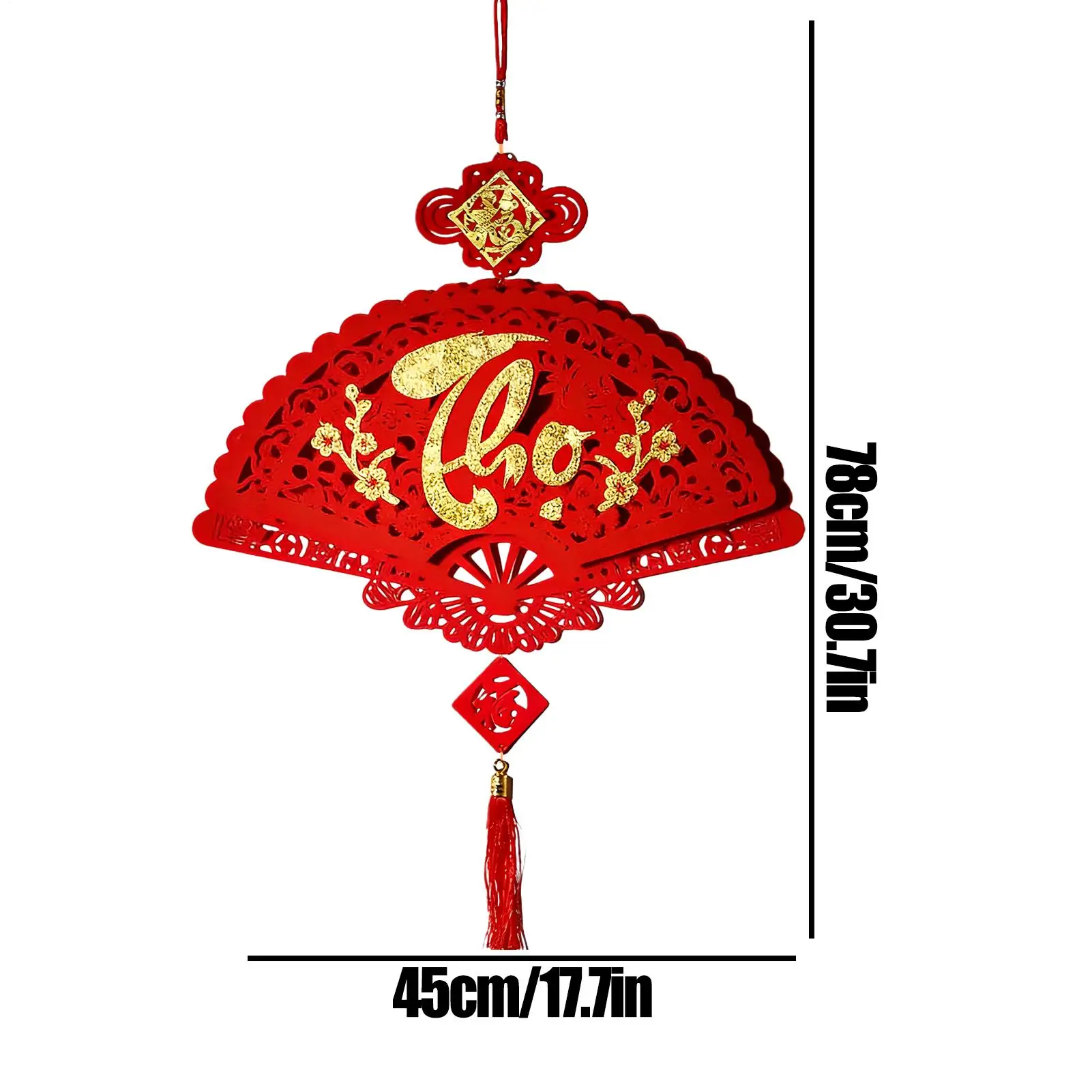 2026 Lunar New Year Decorations Non-woven Fleece Felt Vietnamese Spring Festival New Year Good Luck Pendant Wall Decoration - Image 6