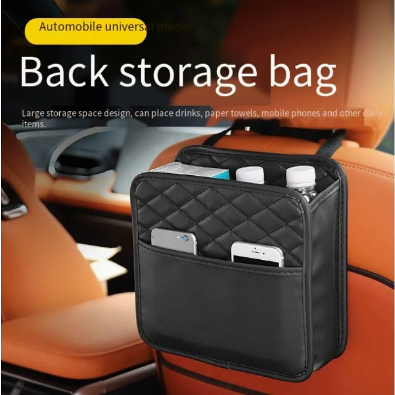 

Car seat back storage multi-functional storage box Car seat back storage garbage hanging bag decoration supplies