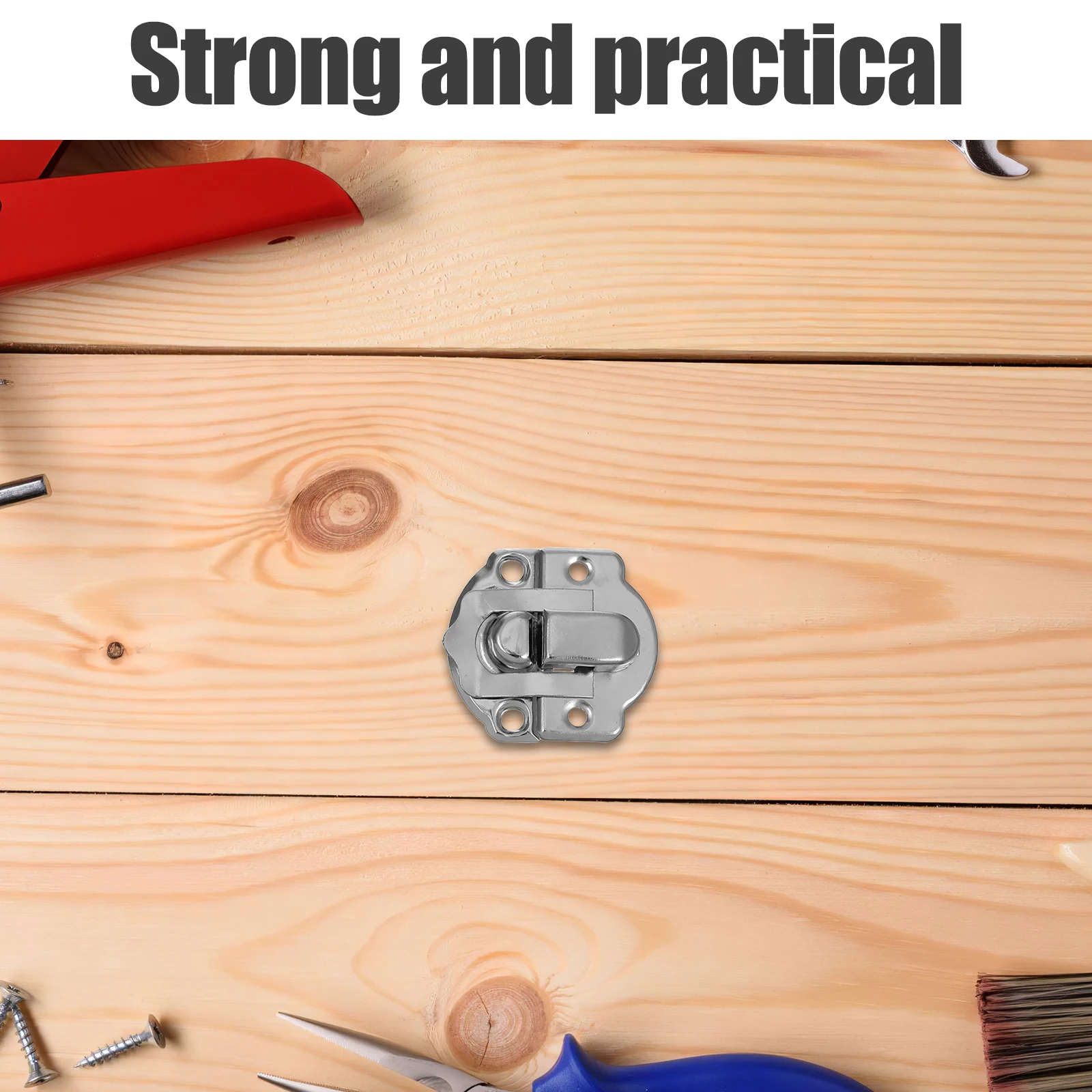 

50 Pcs Bag Hardware Buckle Hasp Latch Alloy Furniture Lock Decoration Metal Clasp Clip Button