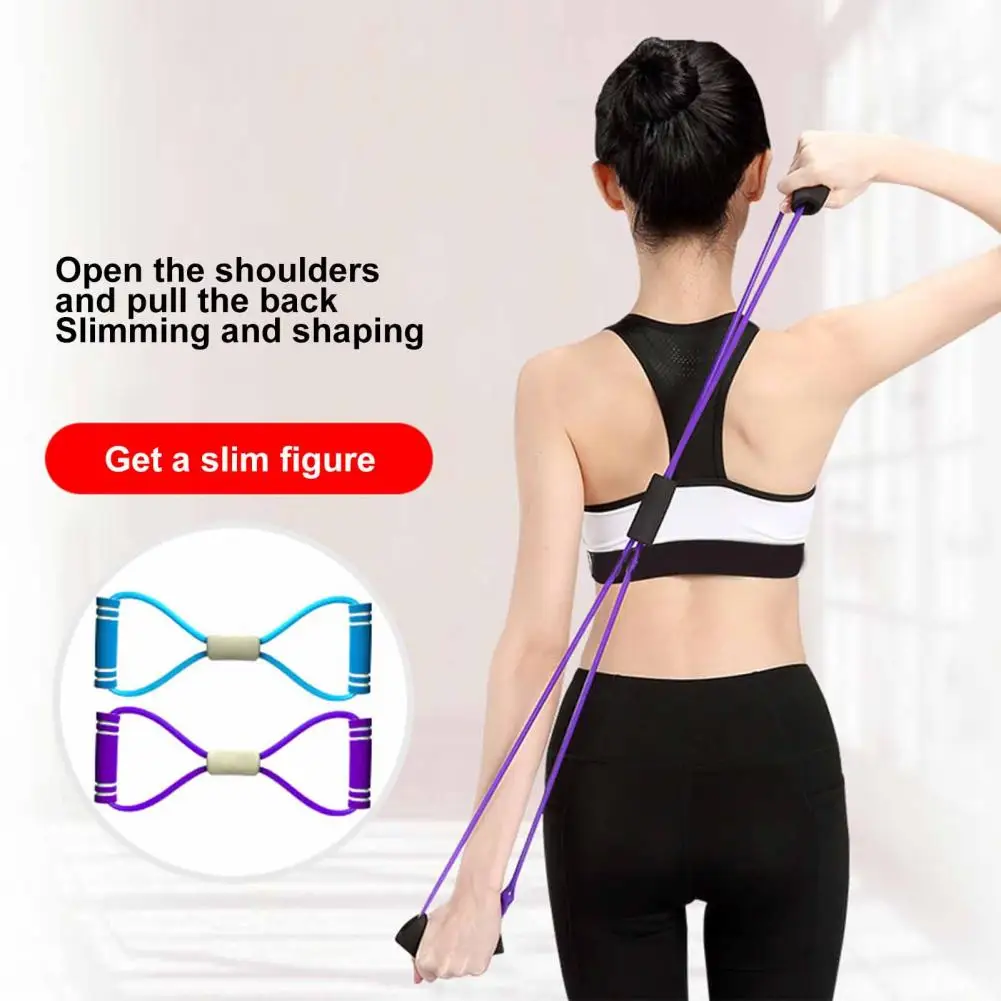 Figure 8 Resistance Band Non-slip Resistance Band Strength Training Resistance Bands Set for Men Women Figure 8 Fitness