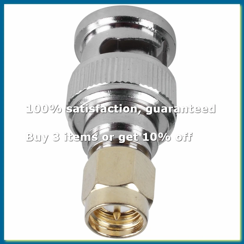 4pack X((SMA to BNC Kits RF Coaxial Adapter Male Female Coax Connector 4 Pieces)