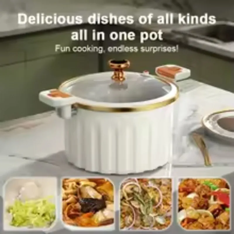 

AT29-Multifunctional Enamel-Coated Stew Pot, Large-Capacity Double-Handed Non-Stick Household Pot