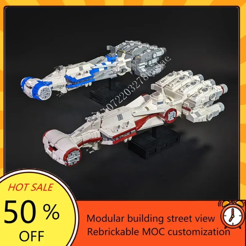 CR90 Corvette Tantive IV & Liberator-Micro Scale Model DIY Assembled  Aircraft Educational Assembly Creative Children Toys Xmas