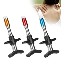 Manual One Head Spinal Massager 10 Levels Portable Chiropractic Adjusting Tool for Muscle Relaxation Portable Spinal Massager