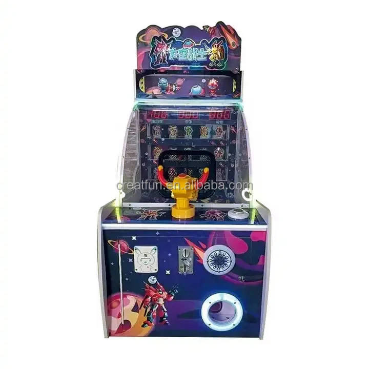 Hot Selling Space Warrior Coin-Operated Arcade Ball Shooting Game Machine Amusement Ticket Redemption Made Durable Metal Plastic