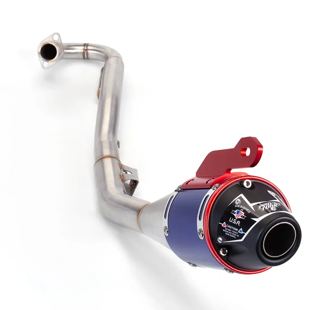 

CRF150 CRF230 CRF250 Motorcycle Exhaust Muffler + Front Link Pipe Tubo Escape Moto System For Honda CRF150F CRF230F 2018-2020 Si
