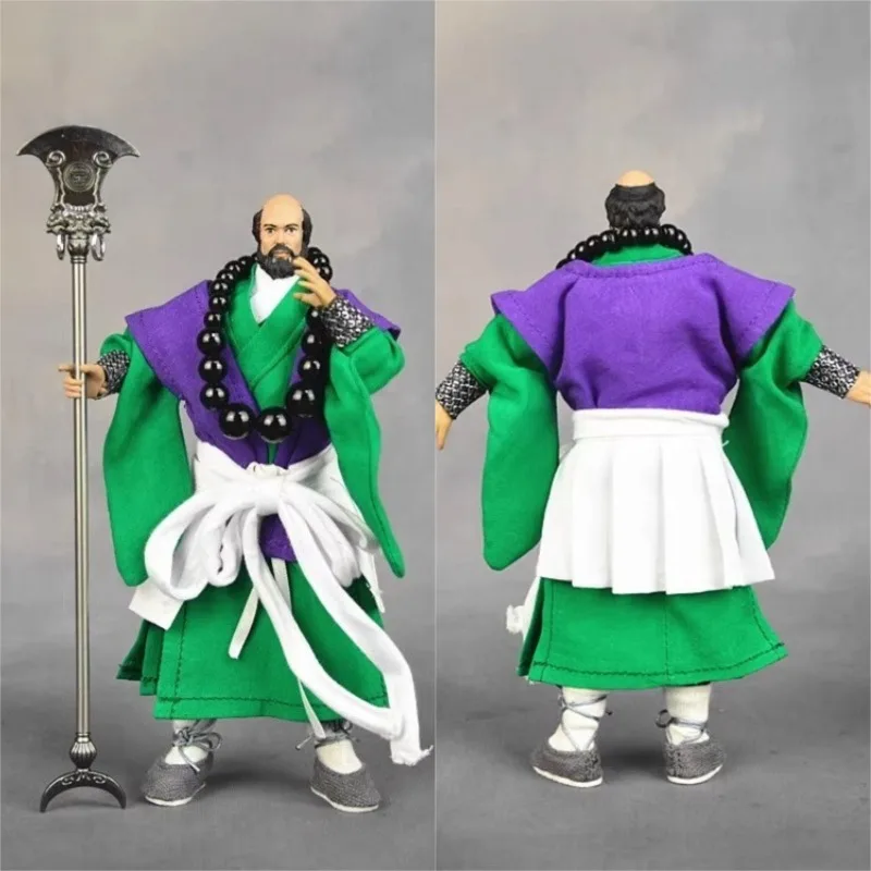 

1/12 Scale Soldier Clothes Monk Sha Dress Up Prayer Beads Clothes Suit Model for 6'' Action Figures Body Accessory