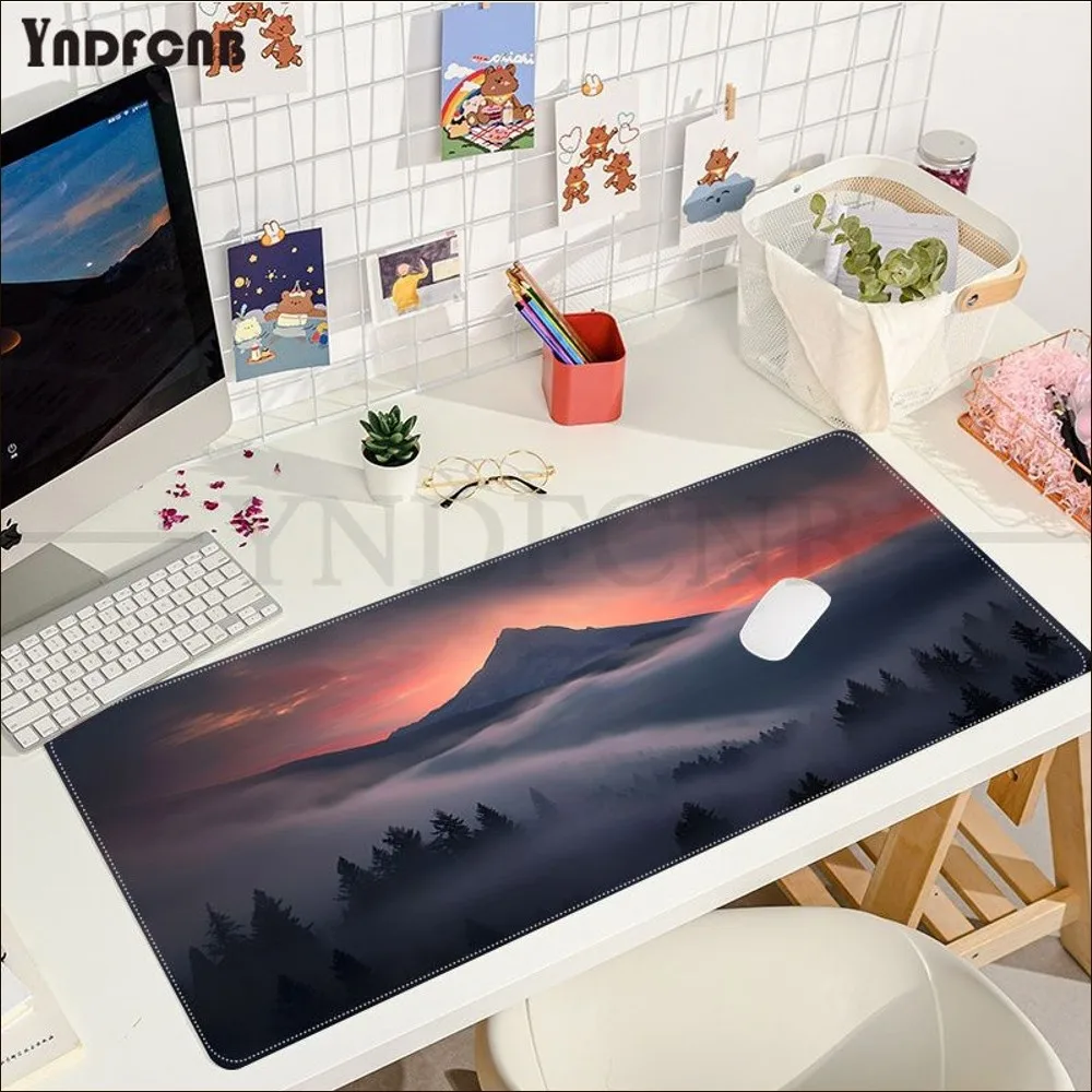 Mountain Forest Mousepad Hot Großes Gaming-Mauspad XL Rastkante Größe für Gaming World Of Tanks CS GO Zelda