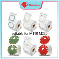 Phomemo M110 Thermal Labels Adhesive Paper Transparent Round Paper 1.57\