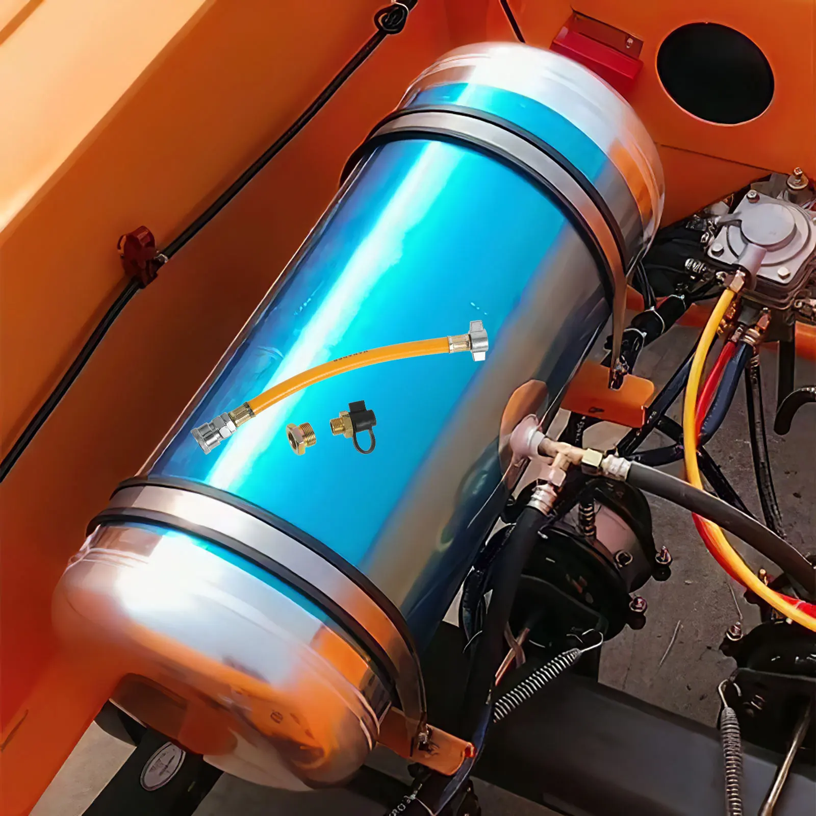 

Trailer Air Hose Assembly for Truck Heavy For Tractor Duty Versatile Tool Stable Material Camping Hiking
