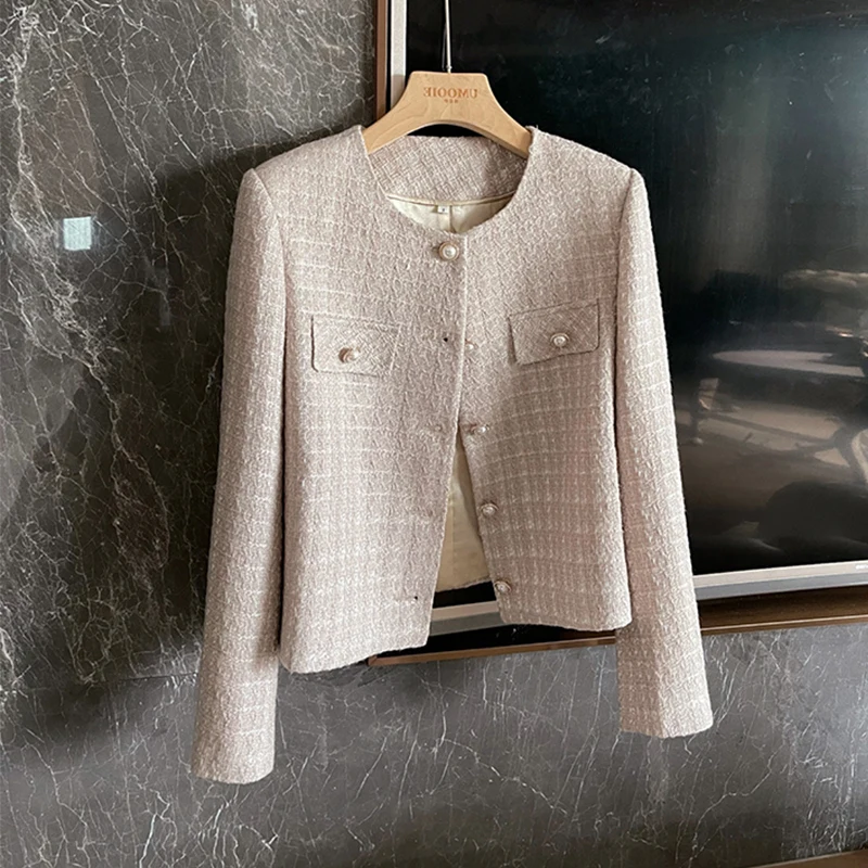 

Ladies Suit Jacket Women New short Tops Spring Autumn Winter blazer For Girls Classic Chic Coats Single-breasted Overcoat 2022