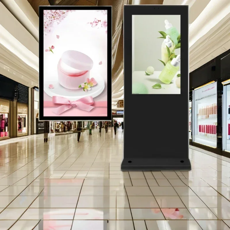 floor-standing LCD smart wall-mounted touch vertical advertising outdoor display Android touch screen all-in-one machine