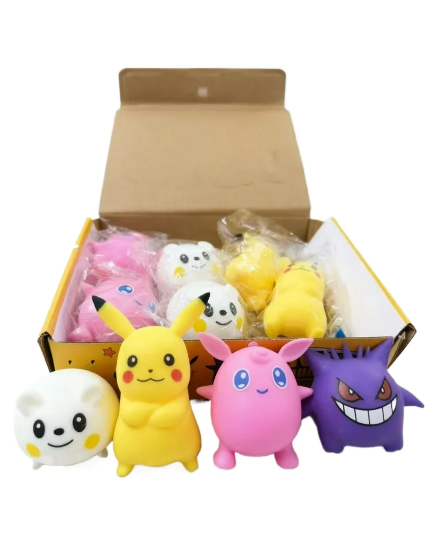 【Stress Relief】Pokémon Squishy Toys! Pikachu, Jigglypuff & Gengar Slow Rebound Soft Fun Gifts