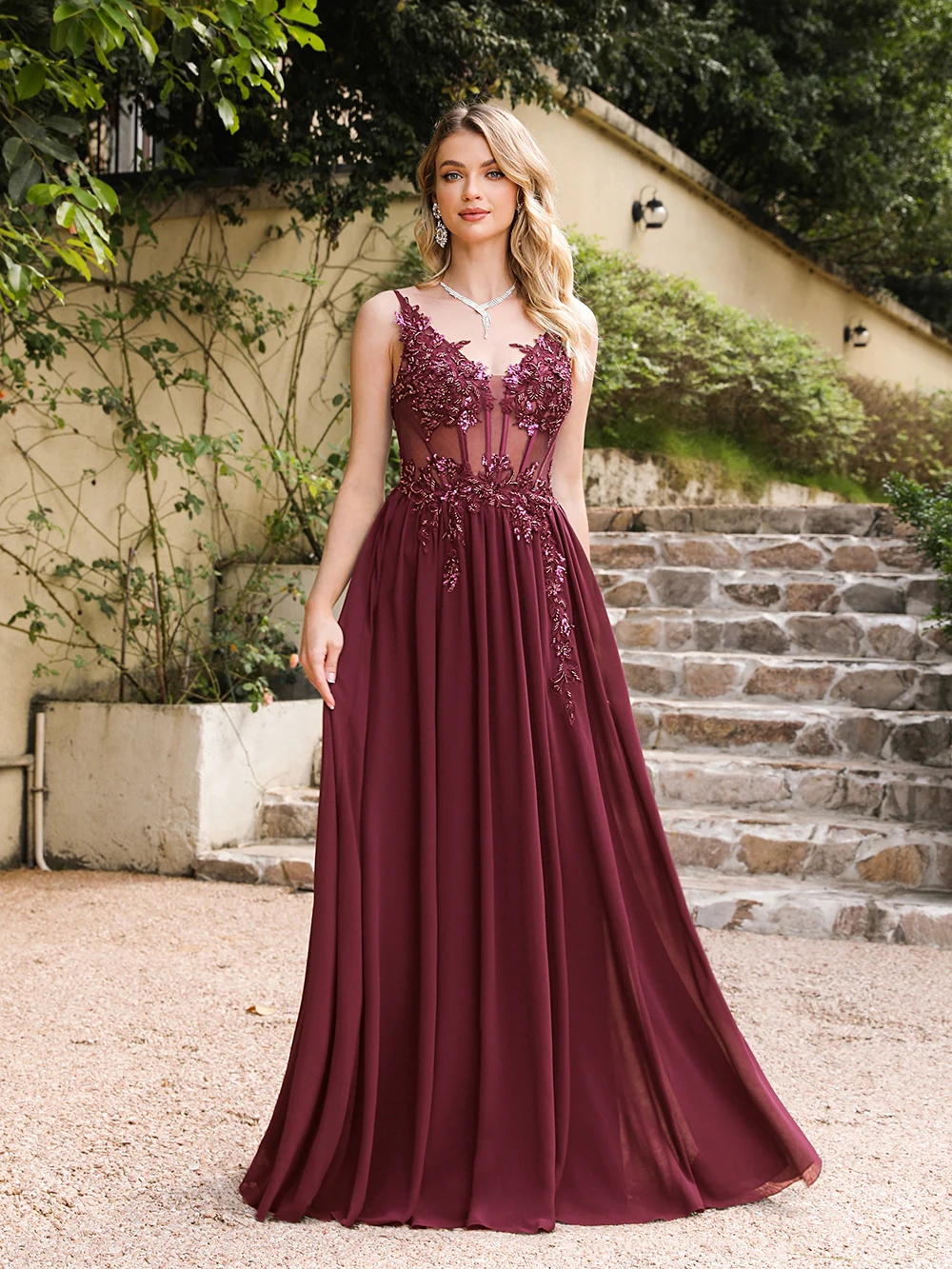 Dusty Pink A Line Evening Dresses 2024 Elegant Beaded Appliques Illusion Spaghetti Straps Prom Gown Formal Party Vestido De Gala