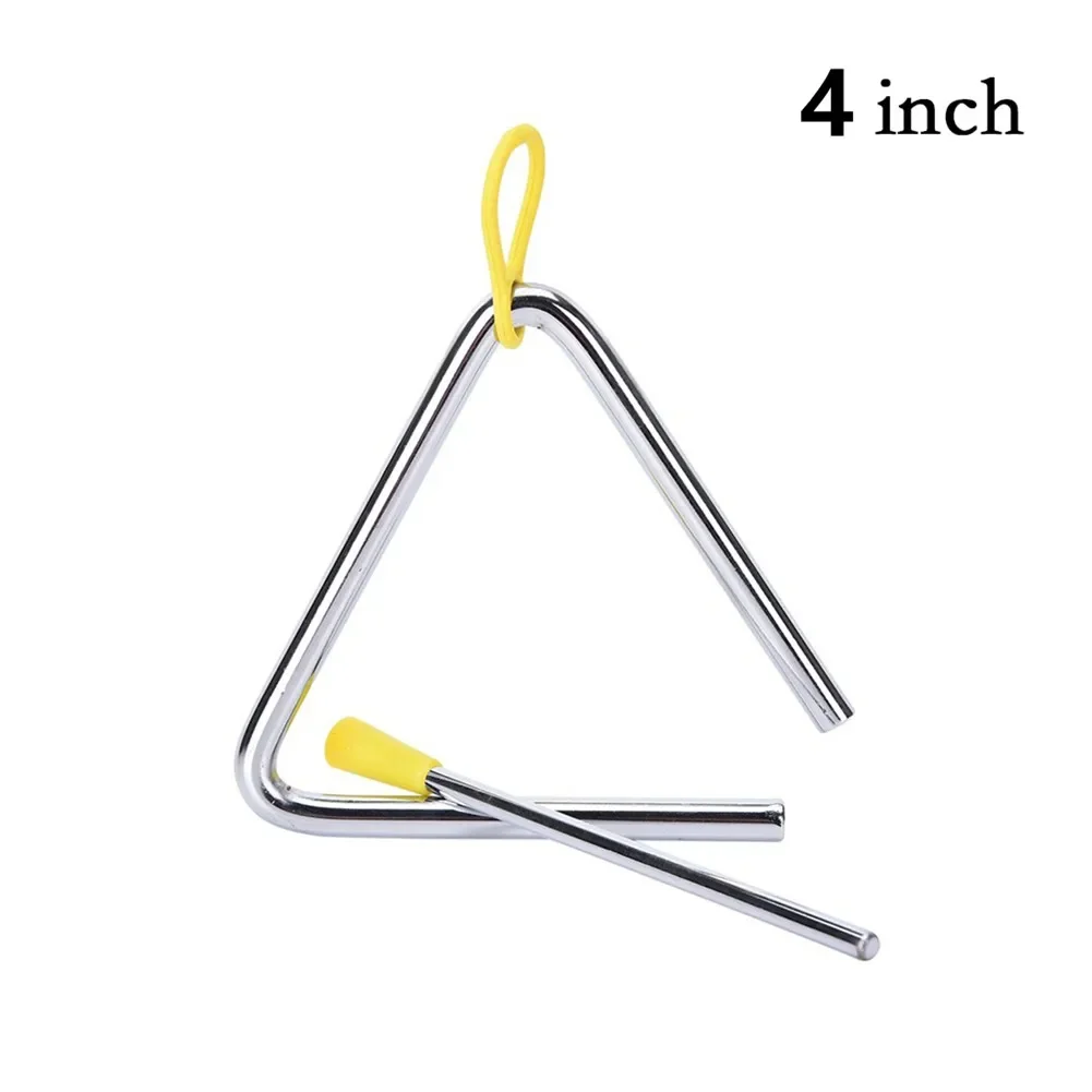 

Kids Music Triangle Length 9.7cm-19.3cm Metal School Plays With Beater 4-8inch Adults Blown Orchestra Creative