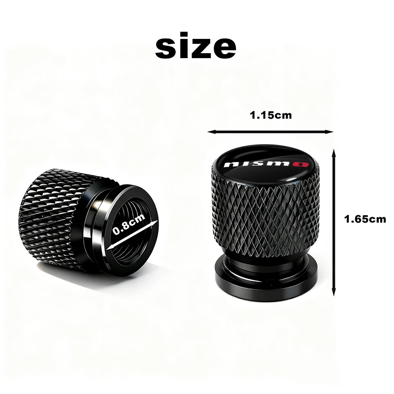Car Wheel Tire Valve Caps Tyre Stem Covers Airdust Waterproof for Nismo Nissan Juke Tiida Teana GTR 350Z 370Z 240SX Fairlady
