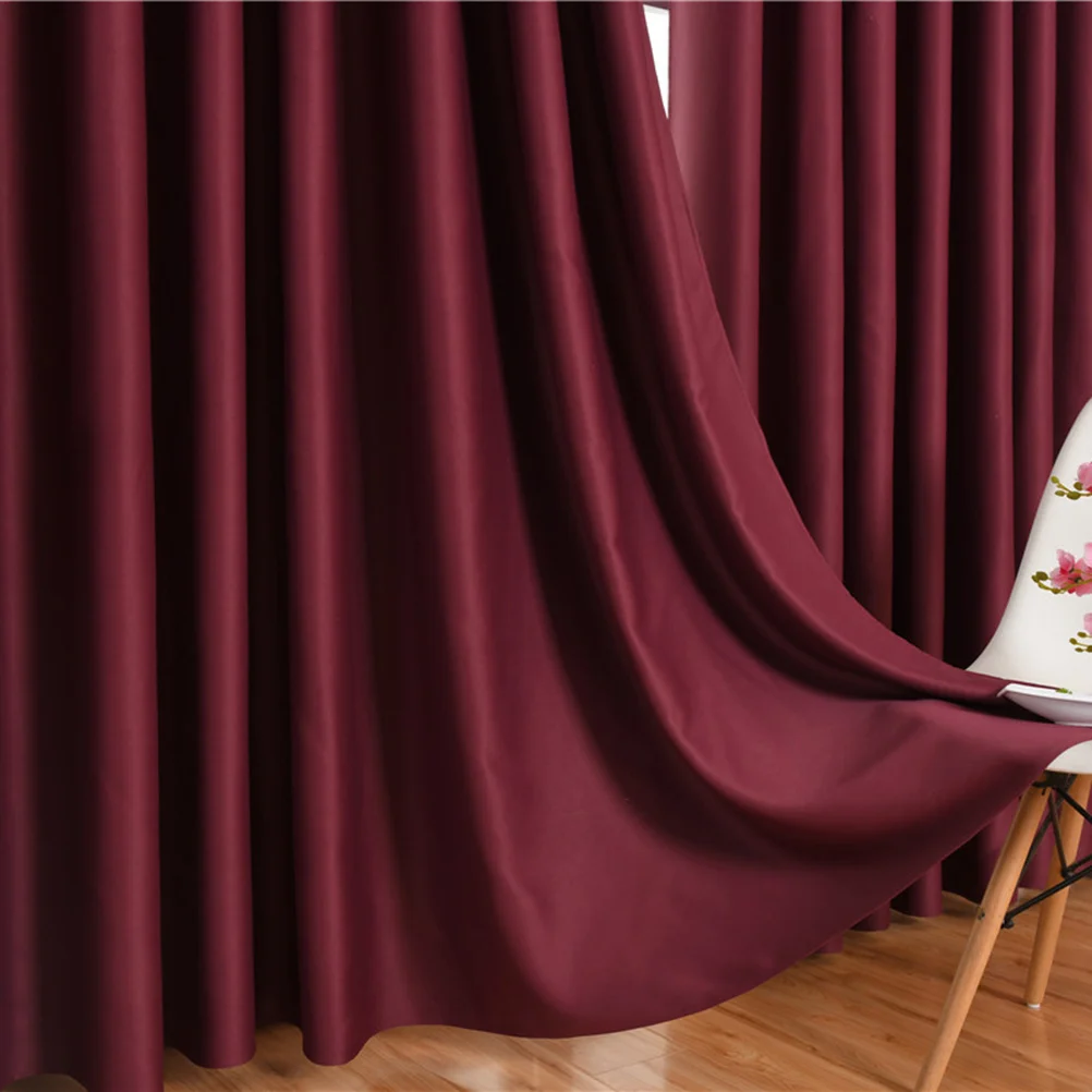 1pcs Blackout Curtains 140*245 Wind Red Premium Polyester Flower Print Sheer Window Curtain For Bedroom Bathroom Thermal
