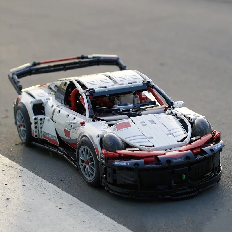 1580 ELEMENTÓW 1:10 Techniczny Klasyczny Samochód Wyścigowy Klocki Konstrukcyjne Model Pojazdu Sportowego Zestaw Klocków Zabawki Prezenty Dla Dzieci Dorosłych Chłopców