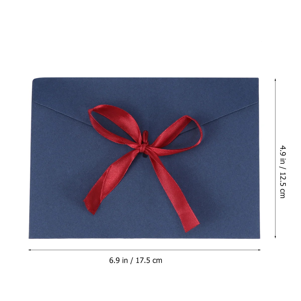 10Pcs 17.5x12.5cm Retro Solid Color Creative Bow Envelopes Classic Invitation Cards for Wedding Birthday Party Photo Letter