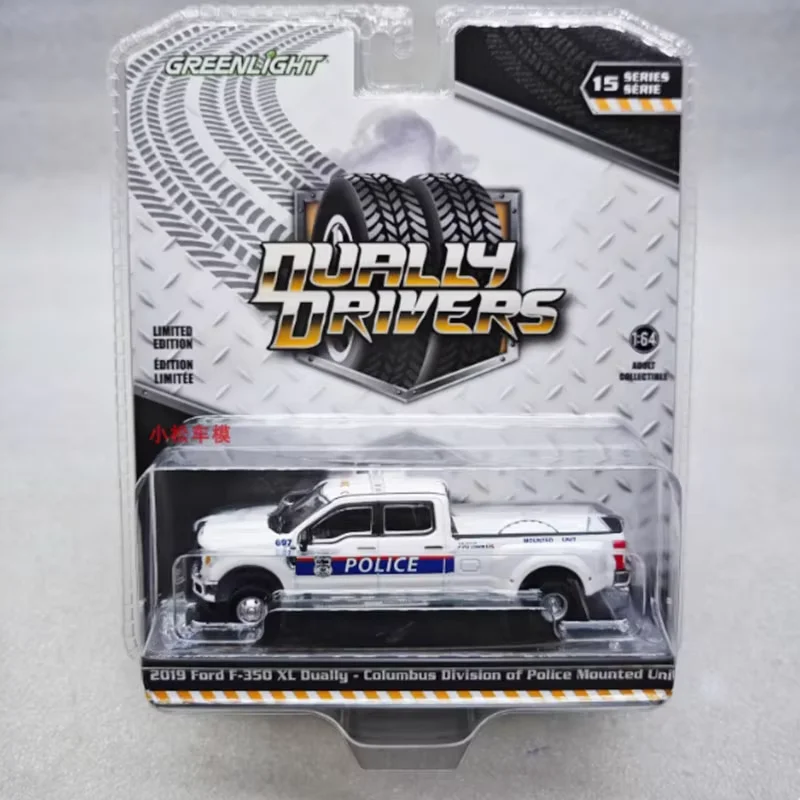 

Модель автомобиля Greenlight Diecast Alloy 1:64, 2019 F-350 Dually Police Pickup, классическая, для взрослых, сувенир, подарок, статическая модель для демонстрации
