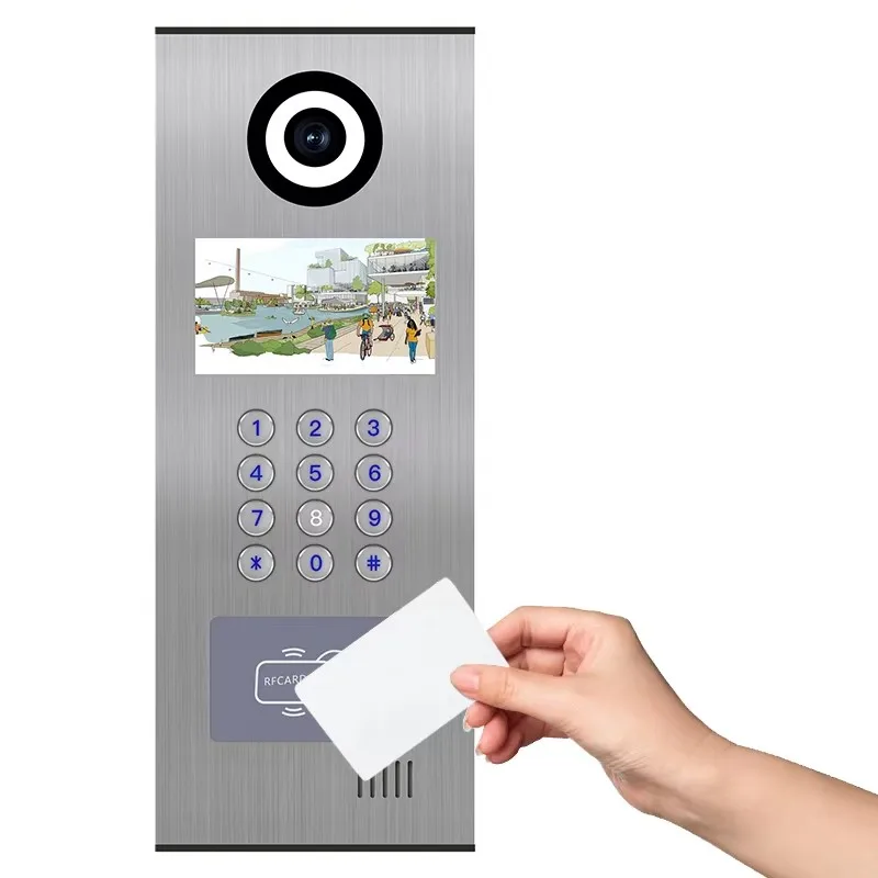 V533Multi-Unit Bluetooth Video Intercom System with APP & Cloud Platform Door Phone Access Control Metal Casing