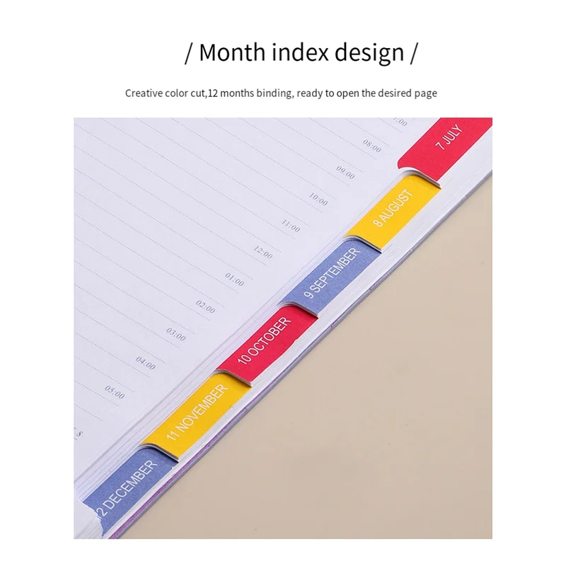 2024 Дневник А5 Дневник А5 Ежедневник Блокнот-планировщик для рождественского подарка Подарок на день рождения Дневники для 2024 Синий Прочный Простой в использовании
