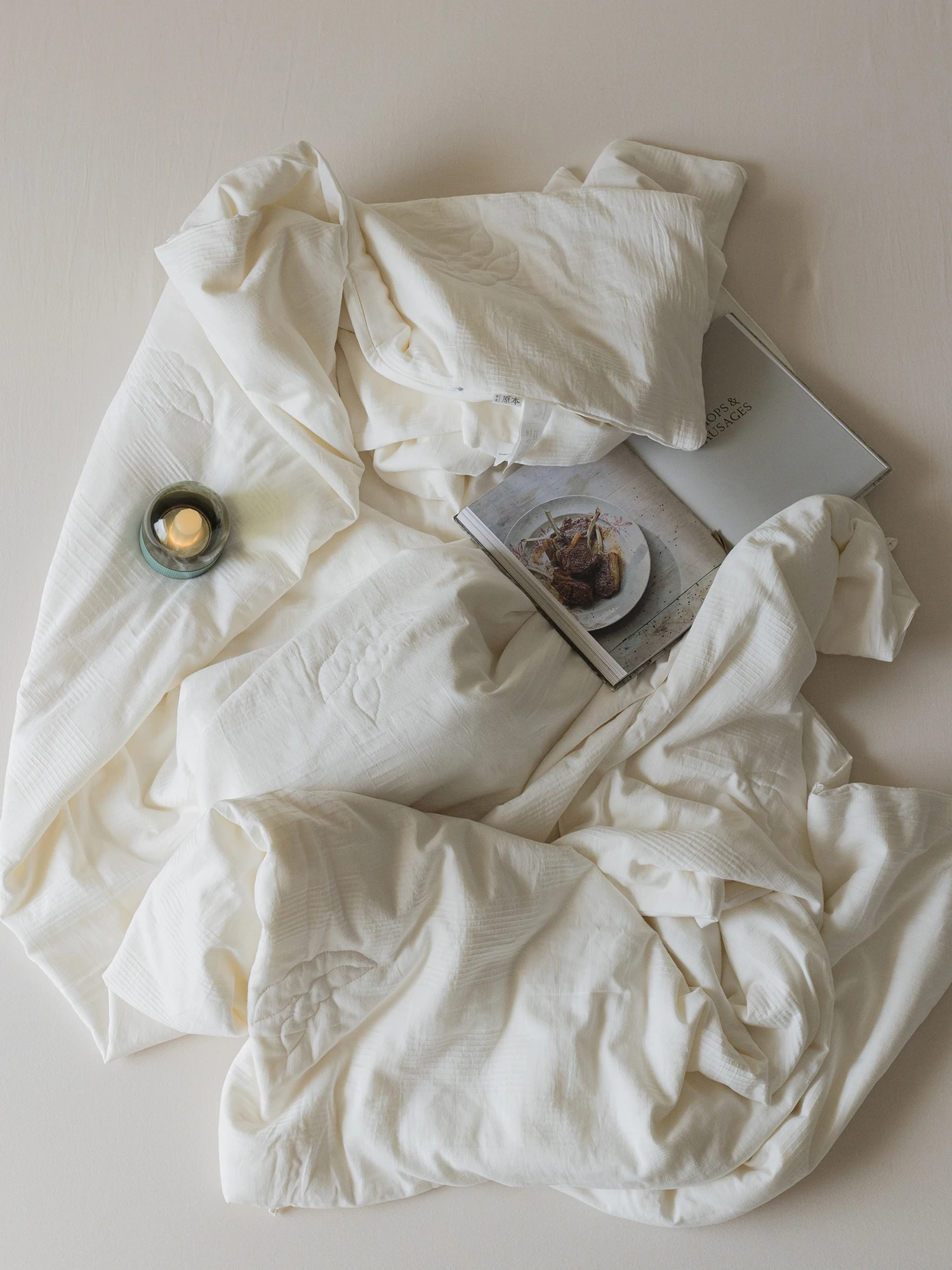 

Японское утолщенное одеяло из чистого хлопка с наполнителем из соевых волокон, простое летнее одеяло для кондиционера, осенне-зимнее одеяло для дома