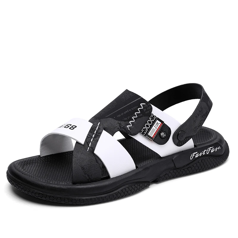 

Удобные мужские летние тапочки, нескользящая эластичная подошва, мягкая амортизирующая простая и легкая мужская обувь