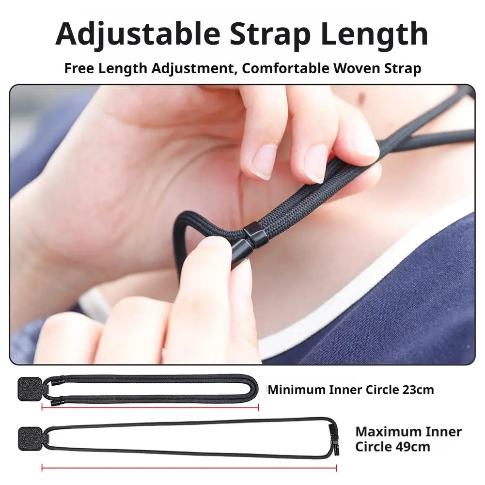 For Insta360 Mic Pro Magnetic Lanyard Microphone Transmitter Invisible Neck Magnetic Accessories Bracket Adapter Hanging Rope