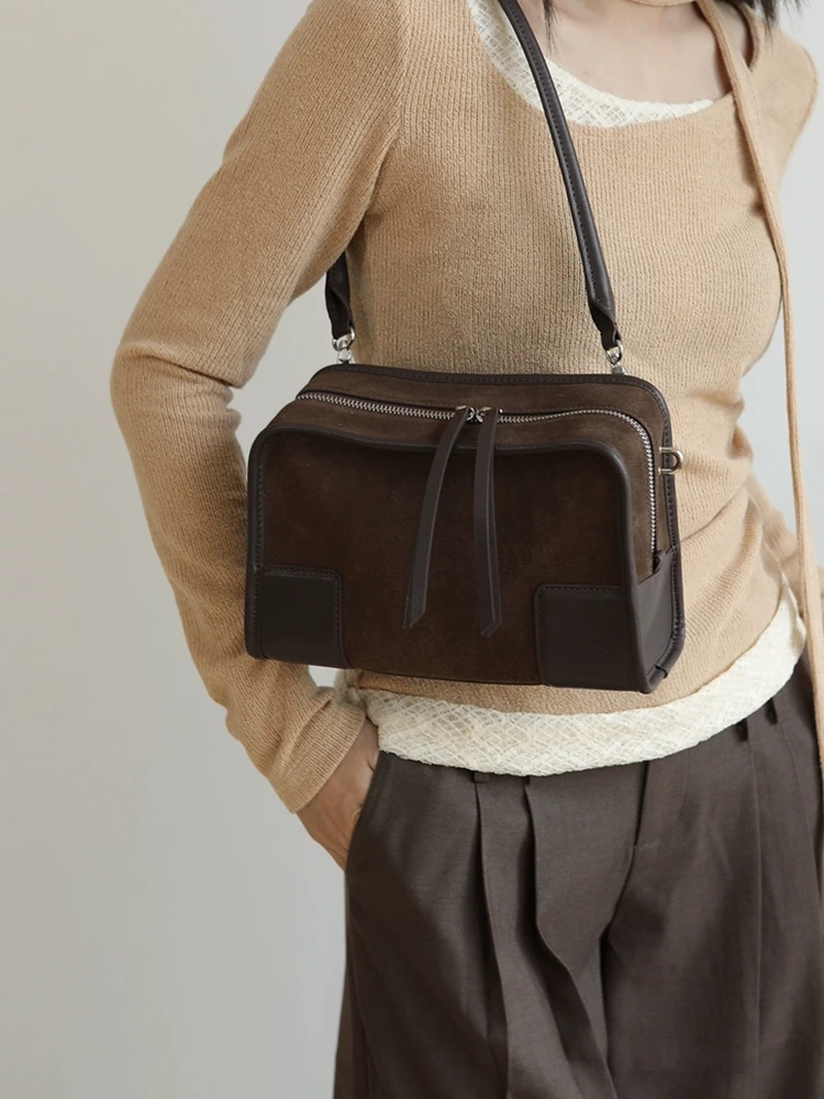 Fashion Versatile Simple Genuine Leather Women Tote Bag\Handbag Casual Real Leather Lady Underarm Shoulder Crossbody Bag New