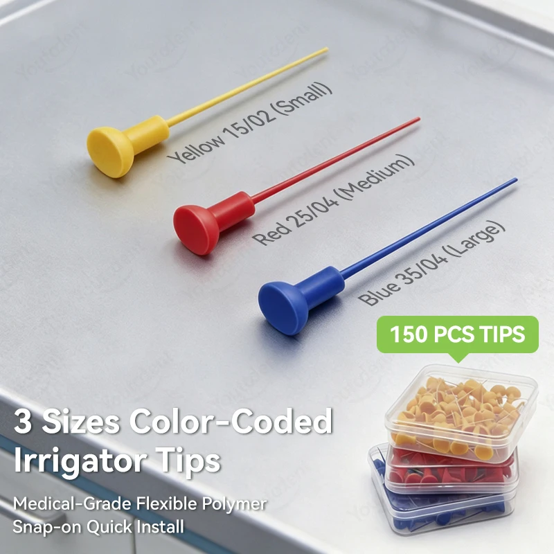 50 PCS/1 Box Dental Sonic Irrigator Tips 3 Sizes Endo Sonic Activator Tips For Root Canal Dental Endodontics Instrument