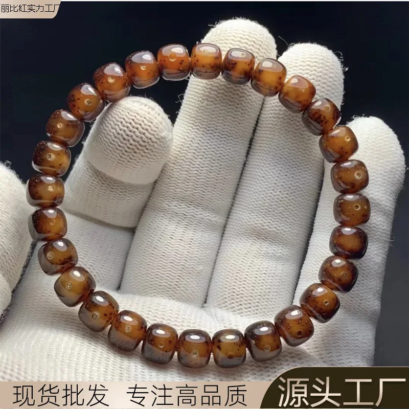 

Jade-Like Powder Skin Moon Bodhi 108 Bracelet Old Style Necklace Buddha Beads