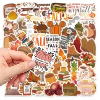 50PCS Fall Cartoon Stickers Notebook Computer Handbook Guitar Skateboard Decorative Stationary Stickers 5