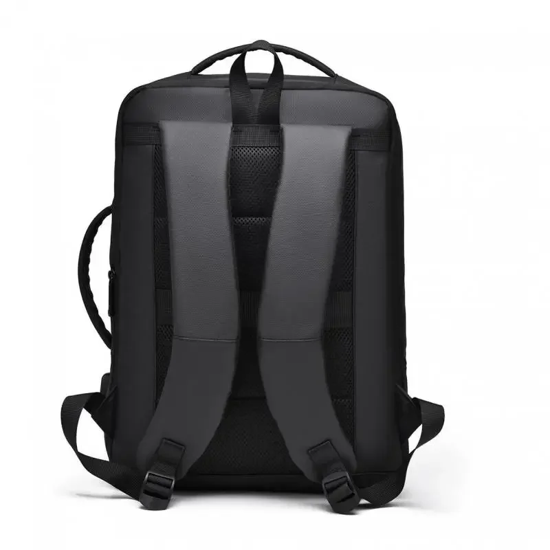 Mochila impermeável de grande capacidade masculina, bolsa para laptop de negócios, cor sólida, simples, casual, alta qualidade, viagem, estudante