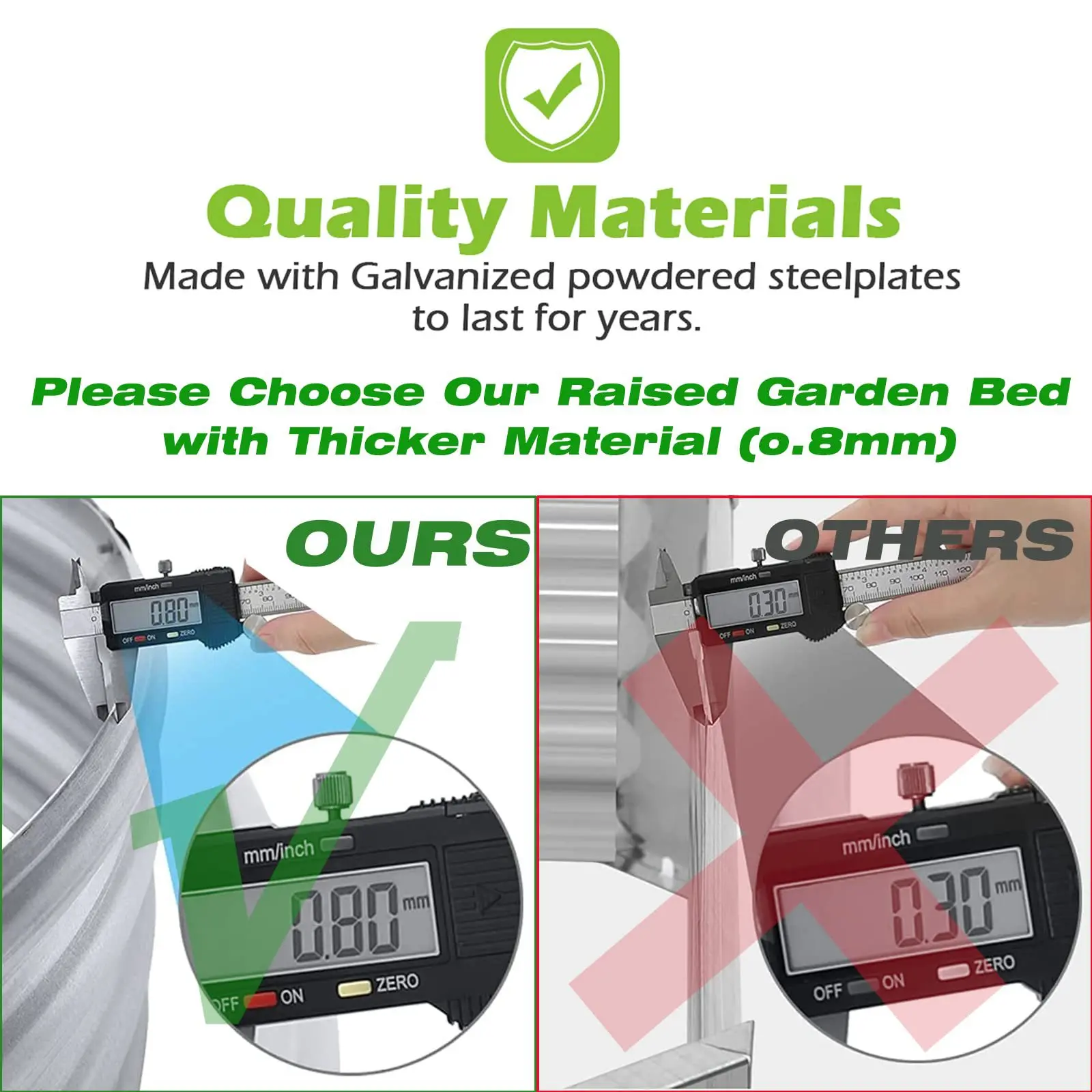 1PCS Metall Pflanzung Box Gemüse Wachsen Tank Kombiniert Pflanze Gemüse Wachsen Box Multi-farbige Garten Bett Metall pflanzung Gard – Detail 4