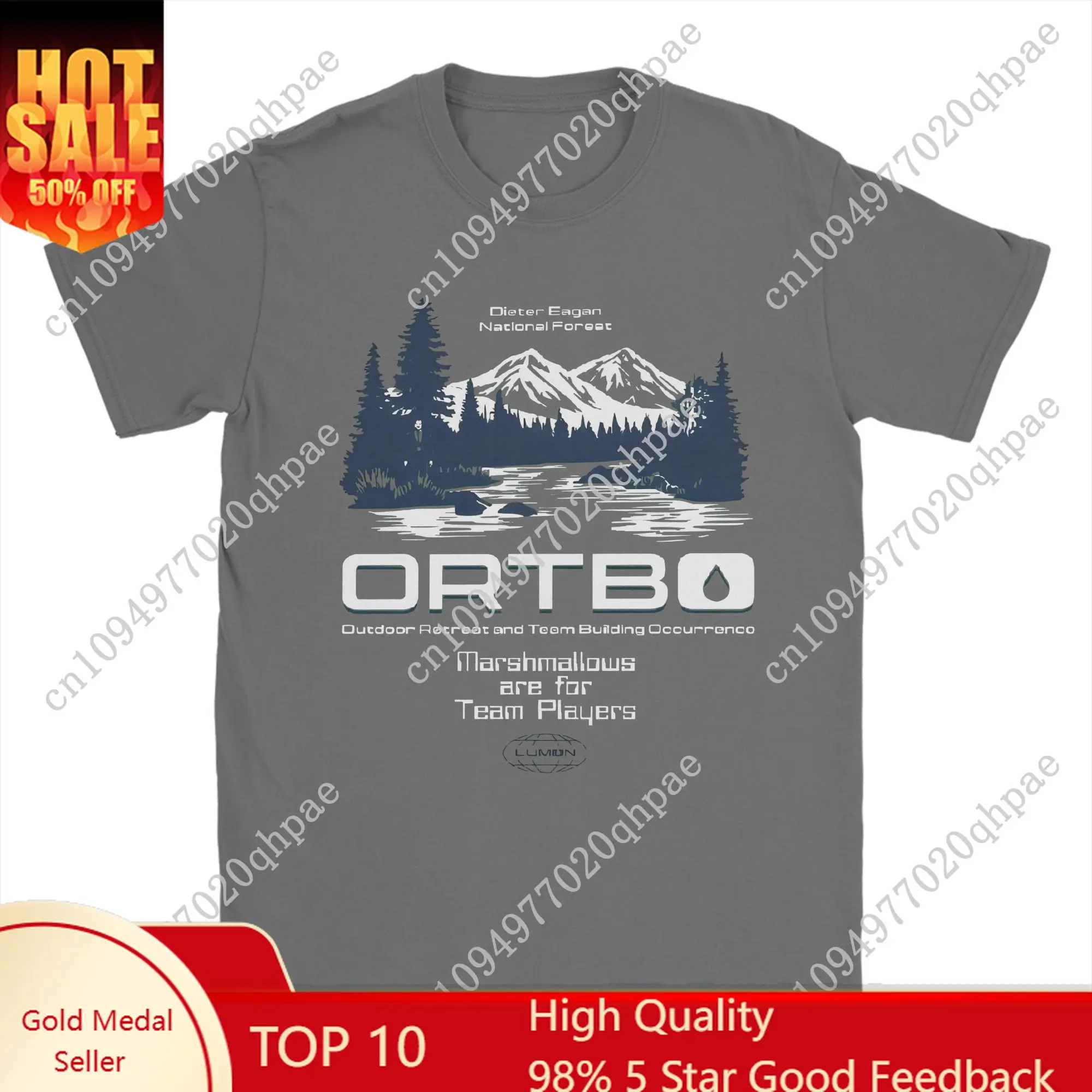 

Vintage Severance Marshmallows Are for Team Players T-Shirts Men O Neck Pure Cotton T Shirt Lumon Tees Graphic Printed Clothes