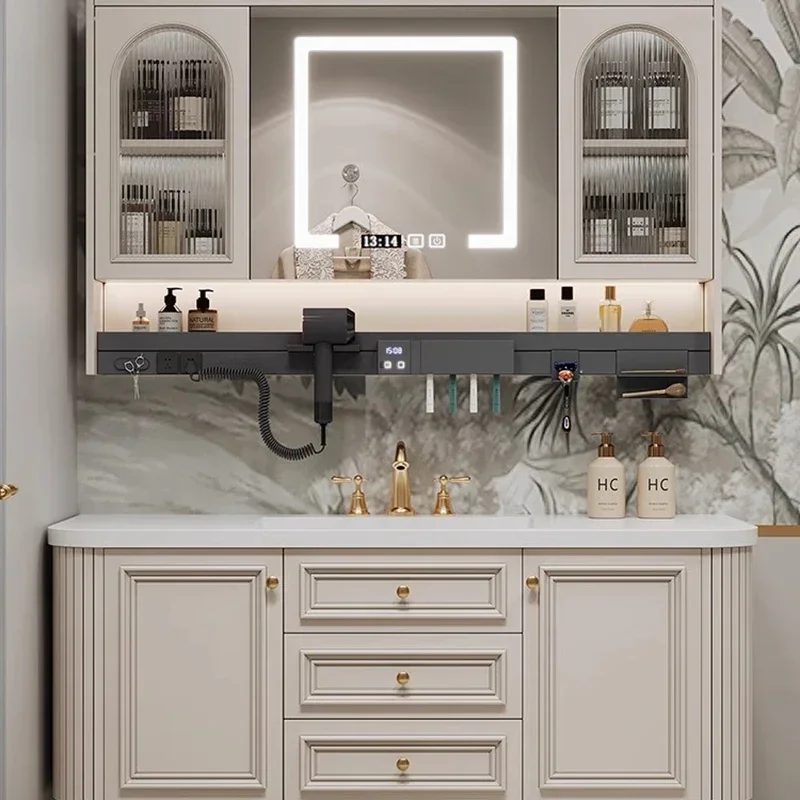 

Nordic Shelves Bathroom Vanities Open With Mirror Vanity Storage Bathroom Vanities Simple Design Bathroom Fixture Gabinetti LLBC