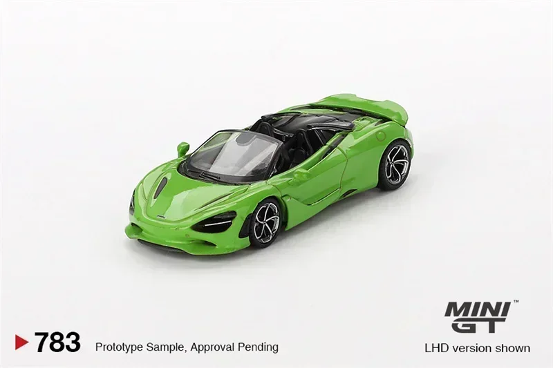 MINI GT 1:64 750S Spider Mantis Green LHD Blister box Ver. Diecast Model Car