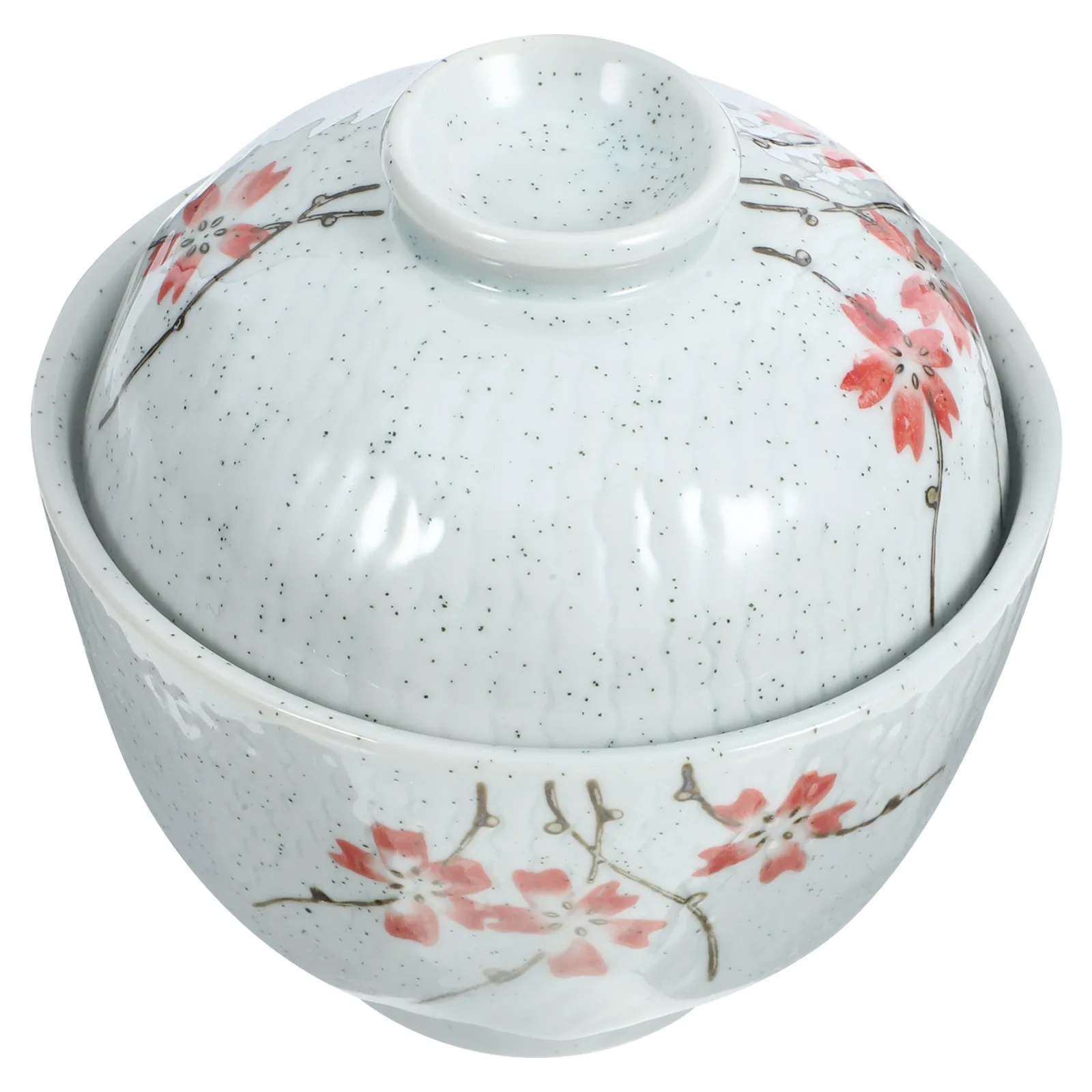 

1Set Ceramic Stewing Bowl with Lid for Soup Steaming Egg Bird's Nest Dessert Yogurt Fruit Salad Kitchen Tableware Ceramic Soup