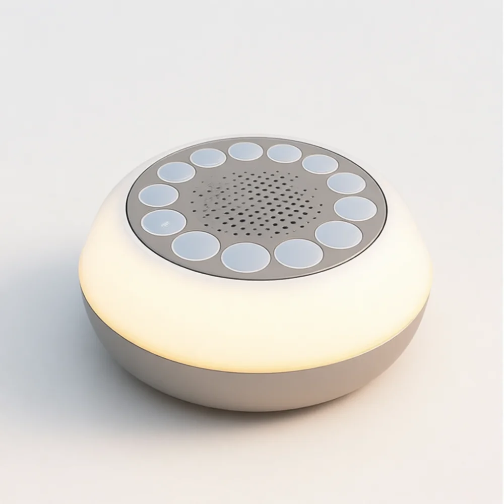 Baby Sleep Soother Sound Machine With Night Light Portable White Noise Generator Effective Relaxation Tool For Home Travel