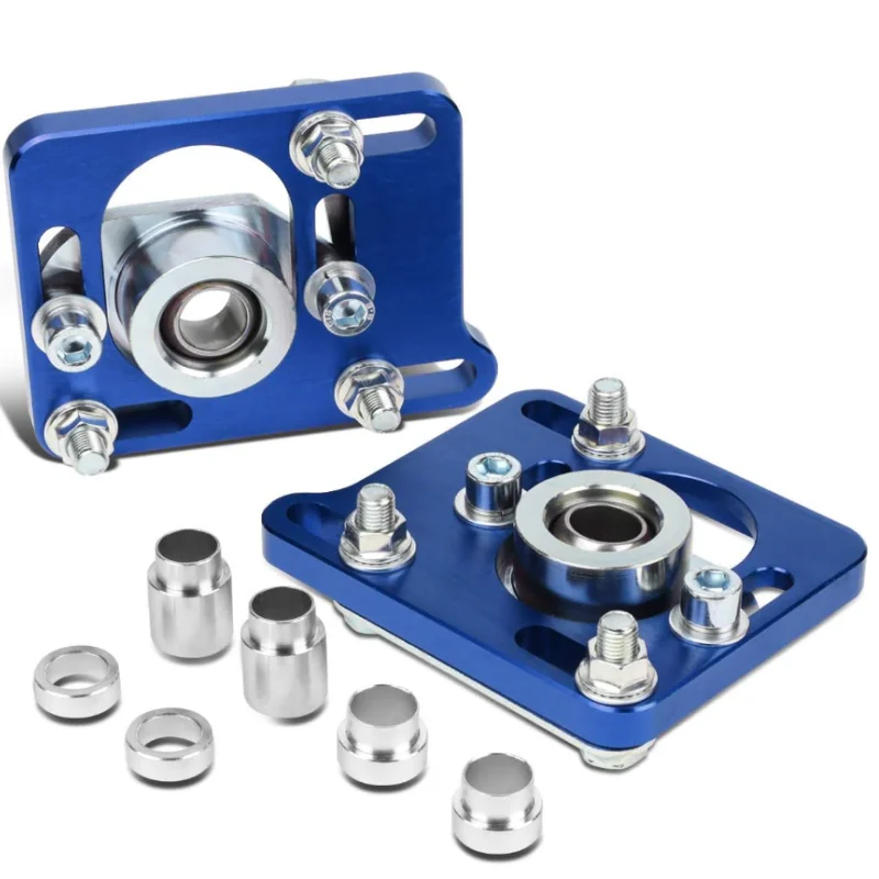 

Blue Front +/- 2.5 Adjustable Camber Caster Plates Coilover Alignment Kit For Ford Mustang 4th Gen 94-04