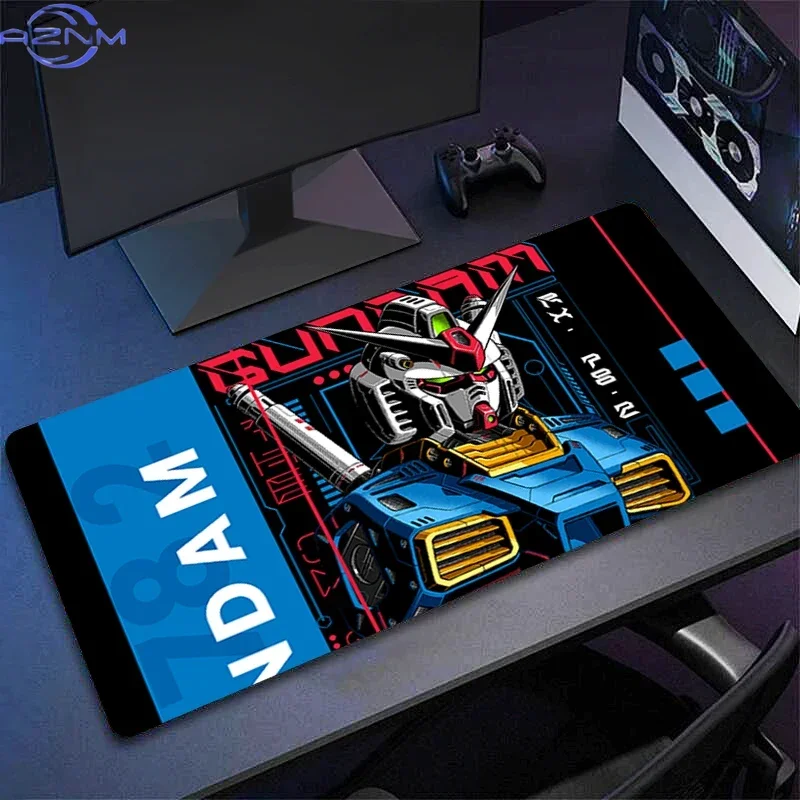 Bright Color Pop Art Anime Mecha Group With Flame Graphics Mouse Pad, Rubber Non Slip Backing, Smooth Surface Gaming Desk Mat fo