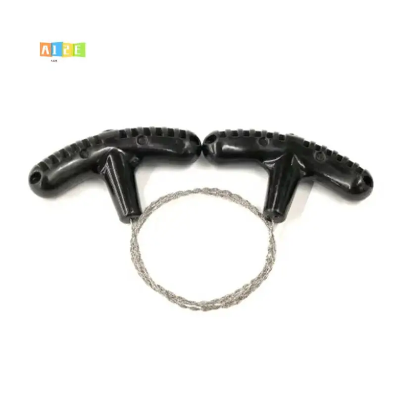 

A12E-Portable Survival Chain Saw - Stainless Steel Manual Hand Rope Saw For Camping, Hiking, Outdoor Emergency Gear