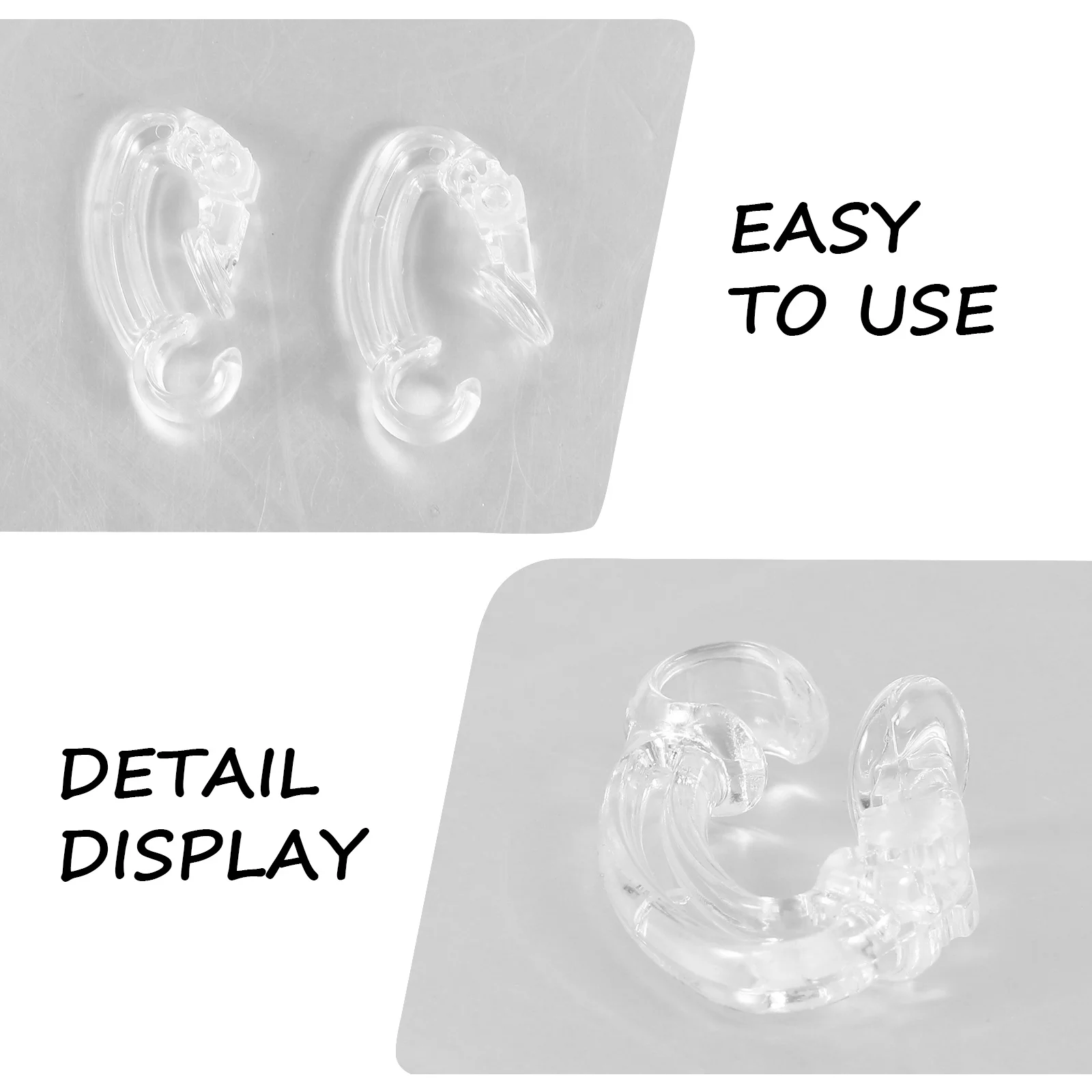 

2pcs Anti-Loss Ear Hooks Set Wireless Earphone Clips Adjustable Holders for Running Cycling Multiple Colors Compatible with