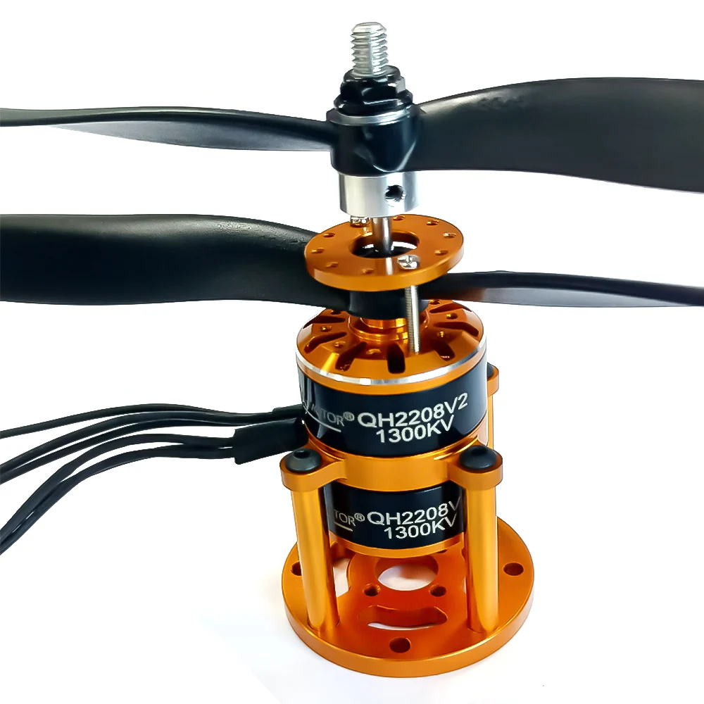 QX-MOTOR Contra Rotating Motor 1300KV QH2208V2 Coaxial Double Propeller Brushless Motor 30A ESC 2-3S & Nylon Propeller 9047 - Image 3