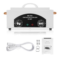 300W High Temperature Sterilizers Dry Heat Nail Dental Tools Sterilizers 1.5L Salon Equipments for Metal Tools with Handle