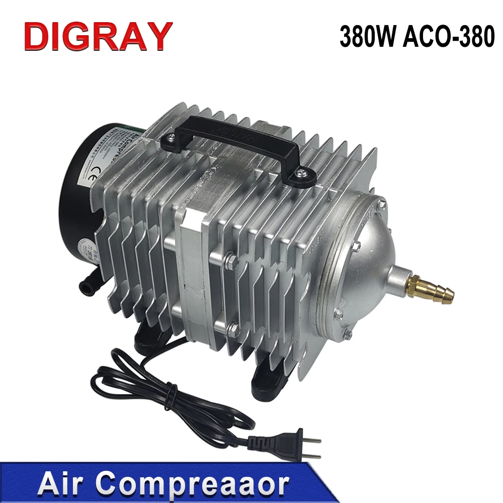 Digray 380W Luchtcompressor Magneetluchtpomp, ACO-380 Voor Co2 Lasergravure En Snijmachine.