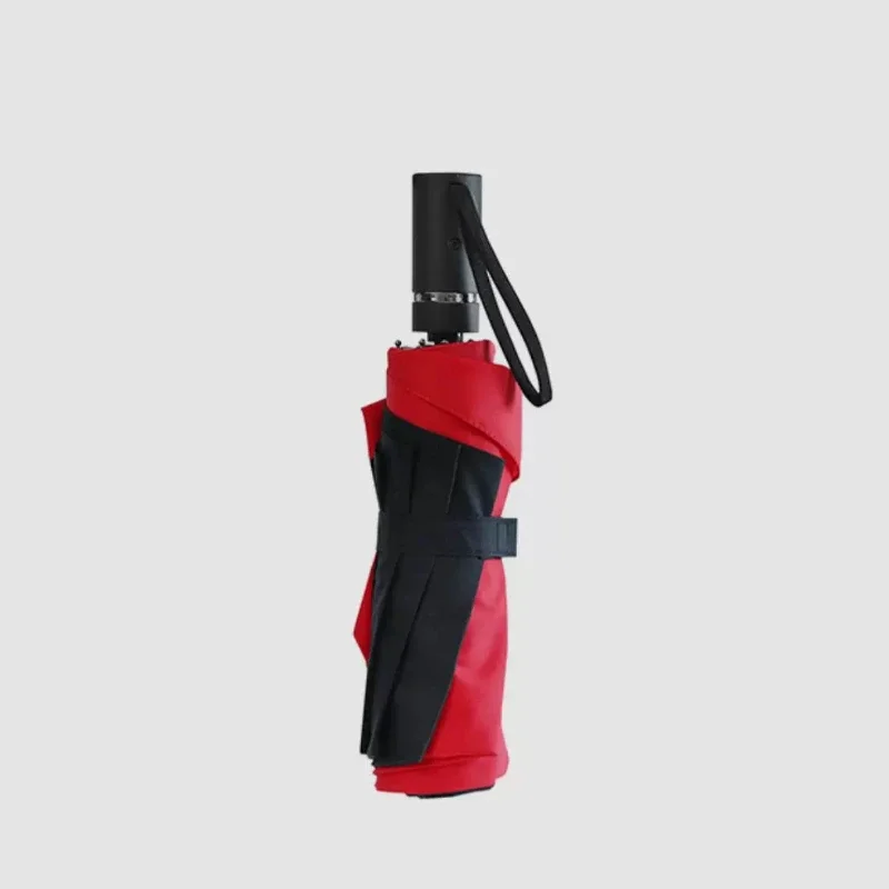 9-Rib Eccentric Backpack Umbrella Extra Long Canopy Water Repellent One Button Open Close for Electric Bike Outdoor Use 우산