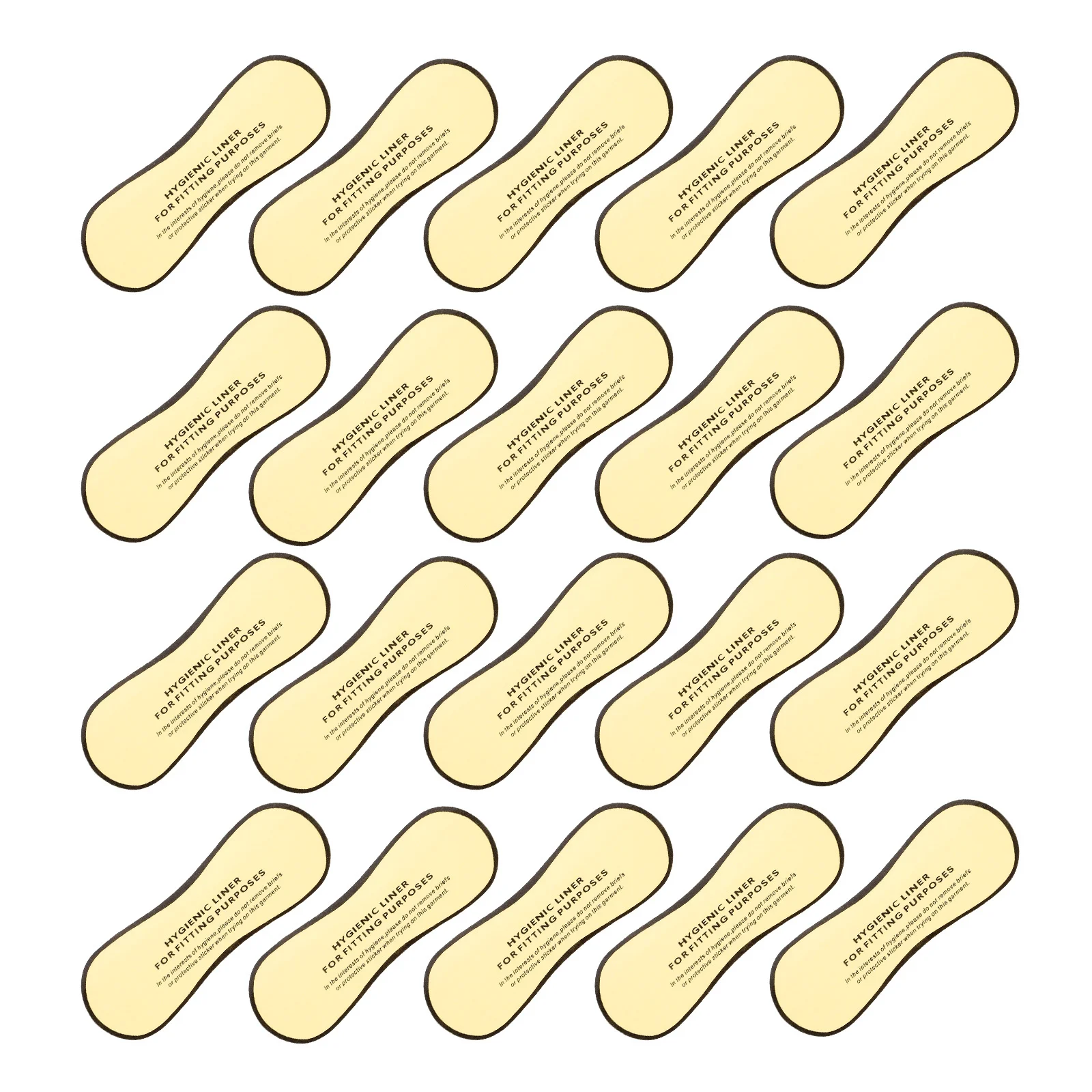 

50pcs Warning Labels Clear Stickers For Swimsuit Lingerie Waterproof Protective Liner Adhesive Fitting Decal Try On Strip