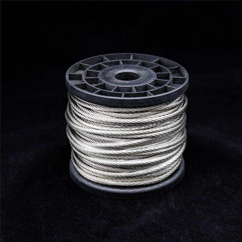 1.5Mm Diameter 7X7 Structure Of 304 Stainless Steel Wire Rope Alambra Cable Softer Fishing Lifting Electric Load-Bearing Rope